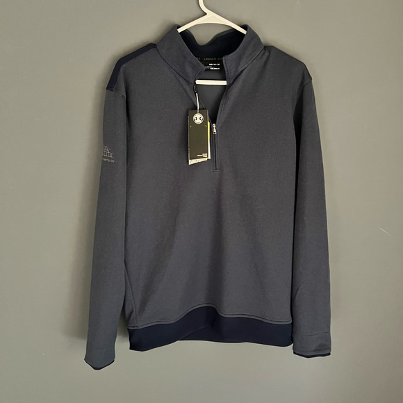 New Under Armour Storm Sweater Mens Size M Loose Coldgear Performance Tech Golf - Picture 1 of 7